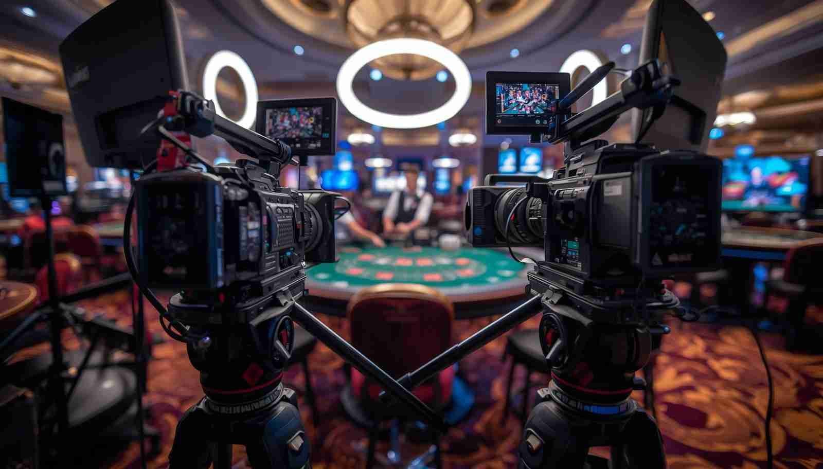 Cận cảnh công nghệ quay phát Livestream 4K tại một sảnh cược Casino OK9