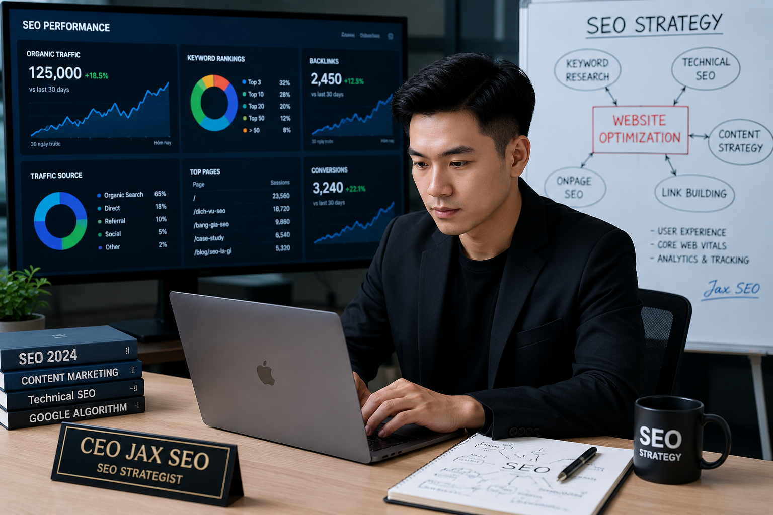 CEO Jax SEO Trong Một Dự Án Tối Ưu Website
